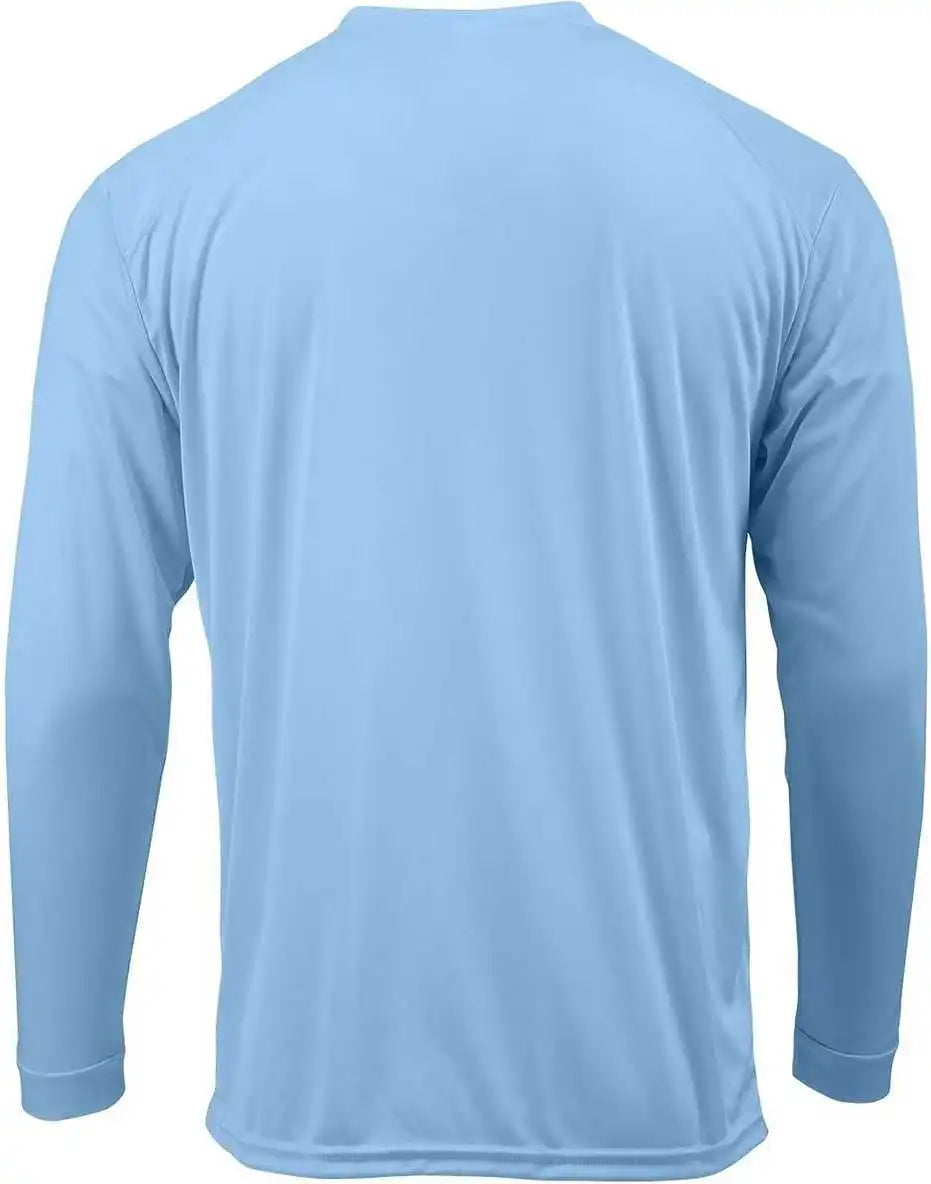 Paragon 210 Adult Long Sleeve Performance Tee Blue Mist