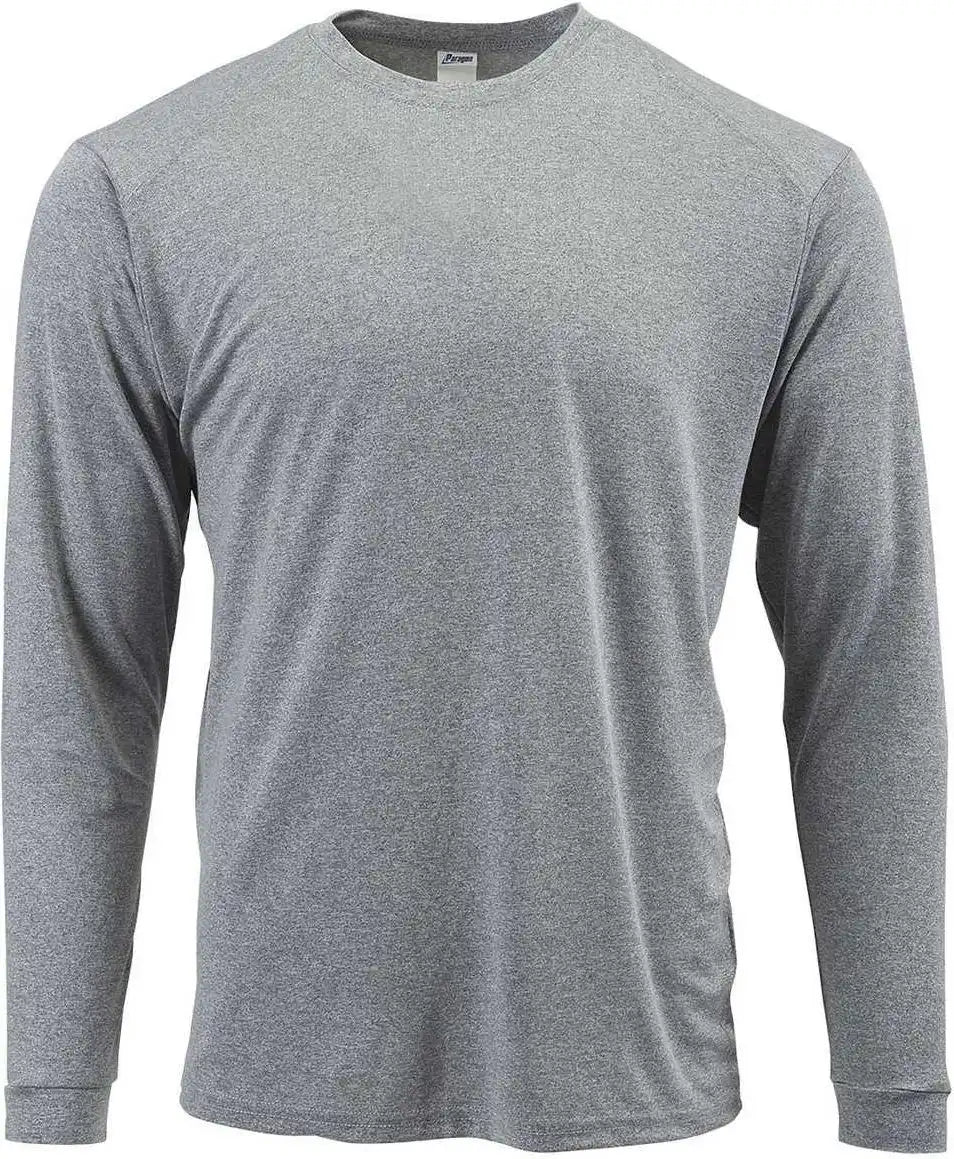 Paragon 210 Adult Long Sleeve Performance Tee Heather Gray