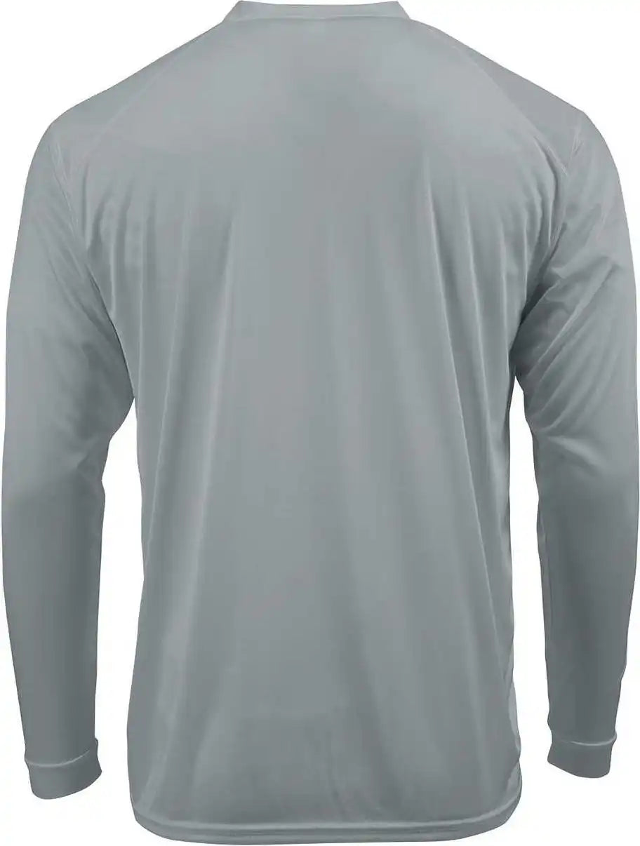Paragon 210 Adult Long Sleeve Performance Tee Medium Gray