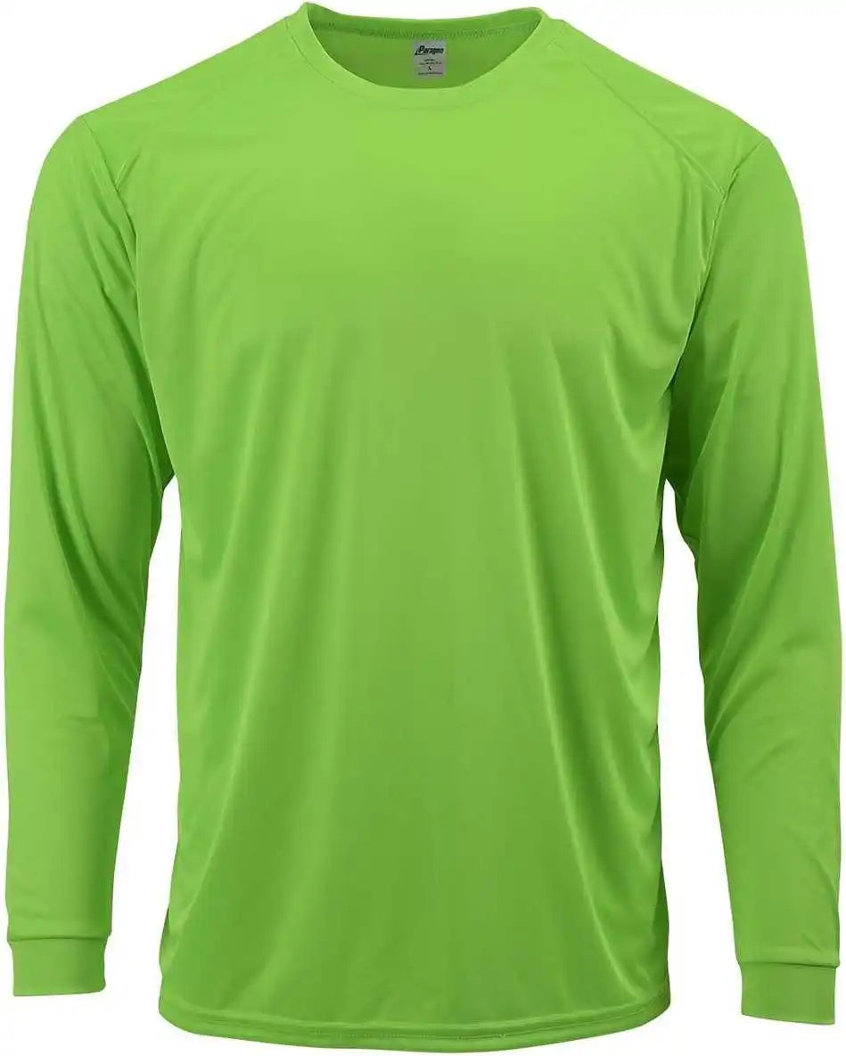Paragon 210 Adult Long Sleeve Performance Tee Neon Lime