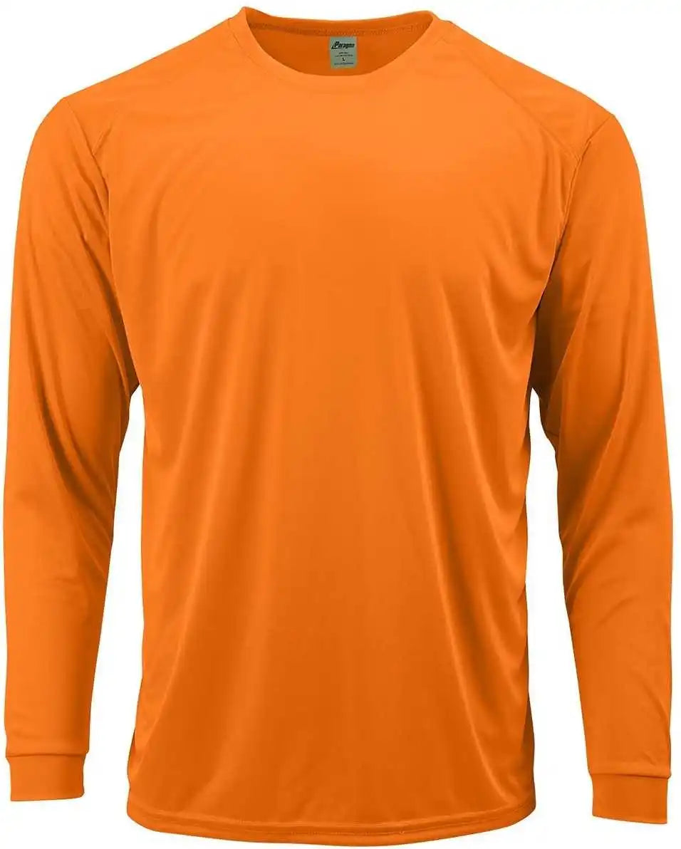 Paragon 210 Adult Long Sleeve Performance Tee Neon Orange