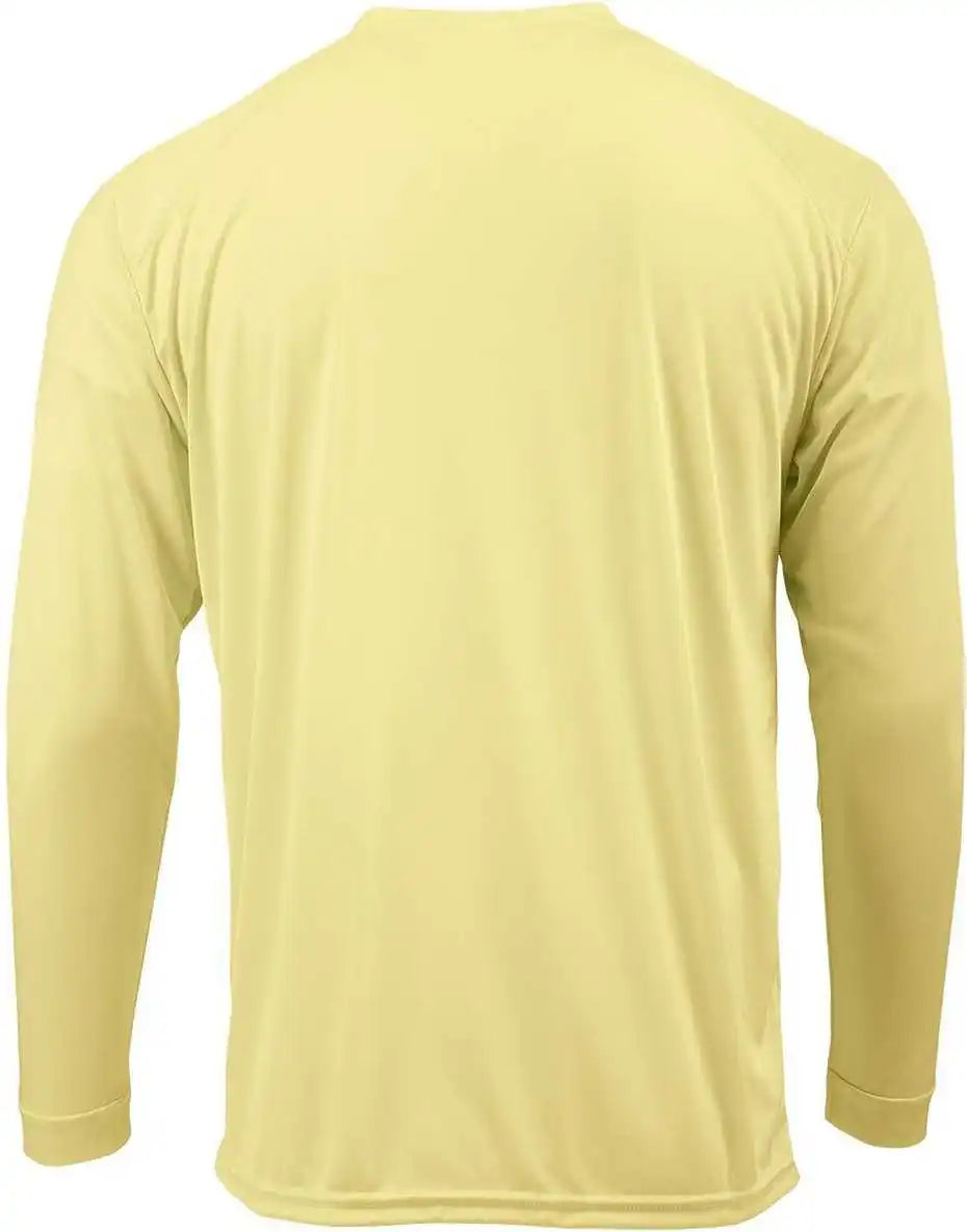 Paragon 210 Adult Long Sleeve Performance Tee Pale Yellow