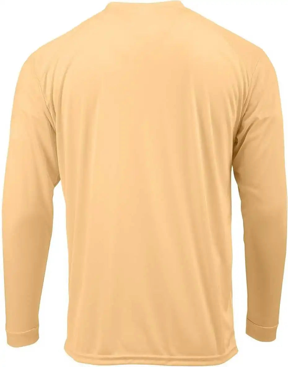 Paragon 210 Adult Long Sleeve Performance Tee Peach