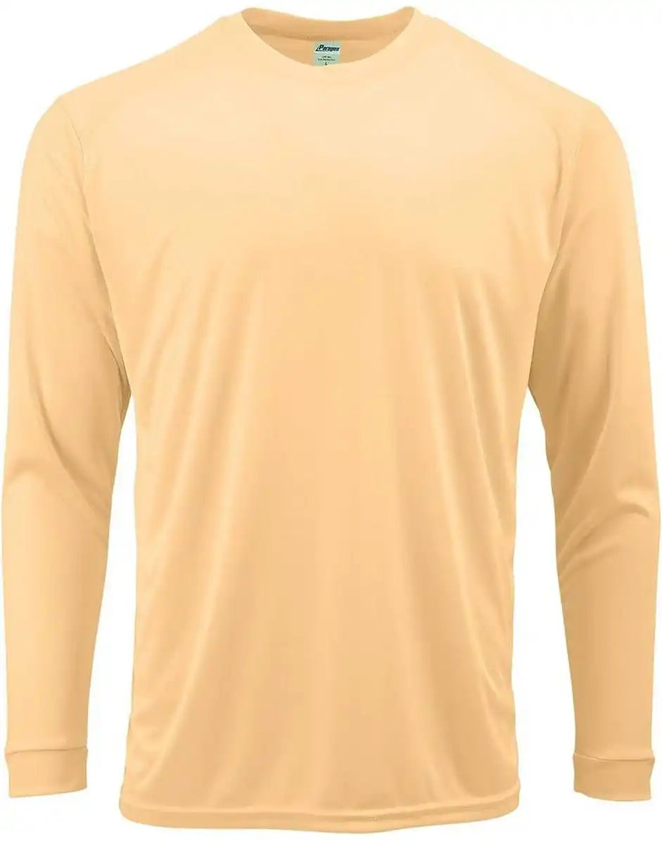 Paragon 210 Adult Long Sleeve Performance Tee Peach