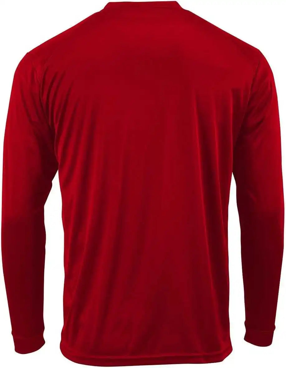 Paragon 210 Adult Long Sleeve Performance Tee Red