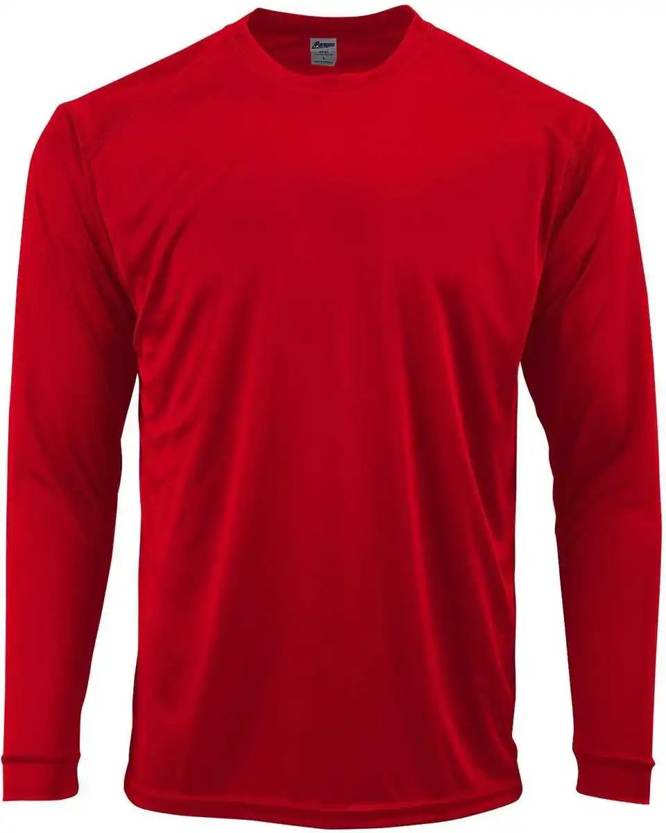 Paragon 210 Adult Long Sleeve Performance Tee Red