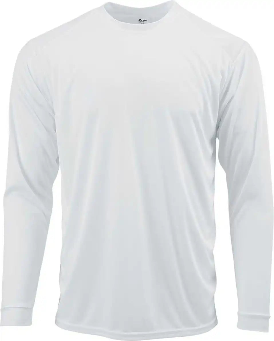 Paragon 210 Adult Long Sleeve Performance Tee White
