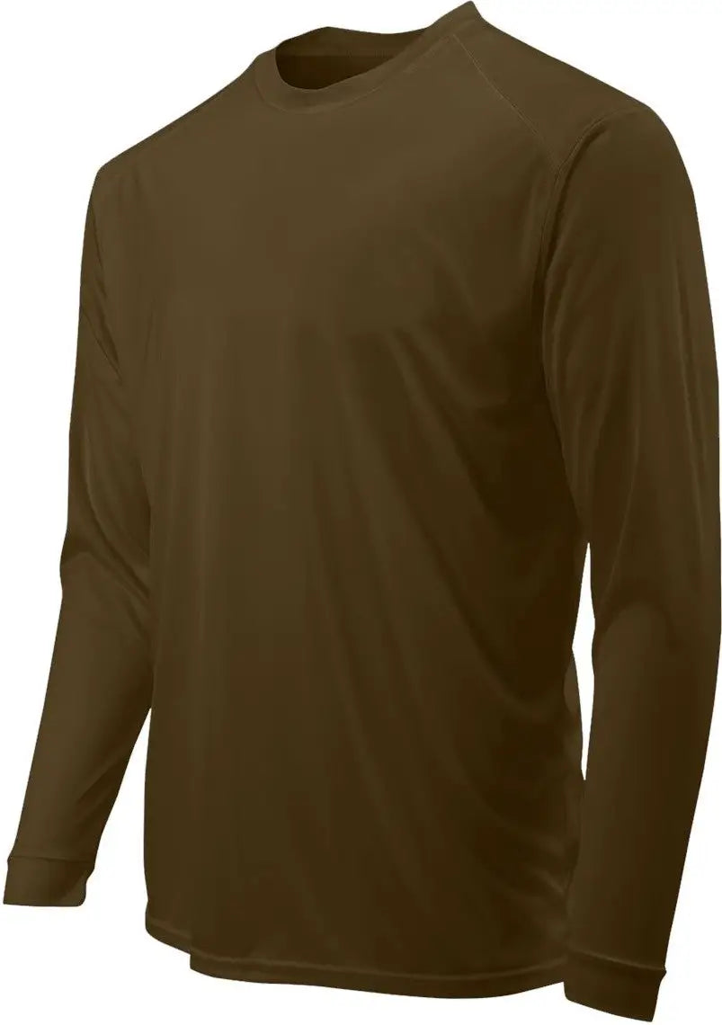 Paragon 210 Long Islander Performance Sleeve T-shirt - Coyote Brown - Adult Xs