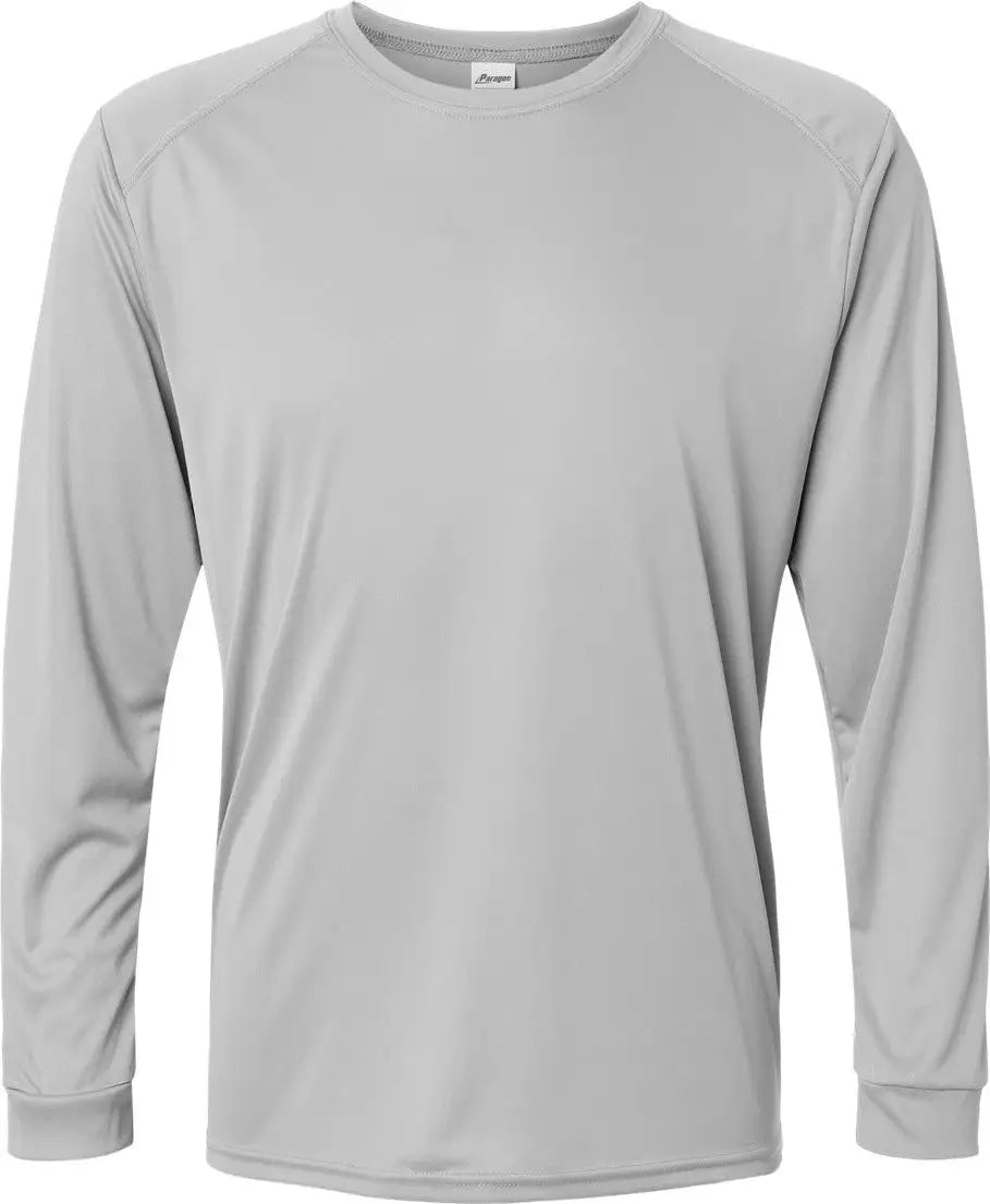 Paragon 210 Long Islander Performance Sleeve T-shirt - Medium Grey - Adult Xs