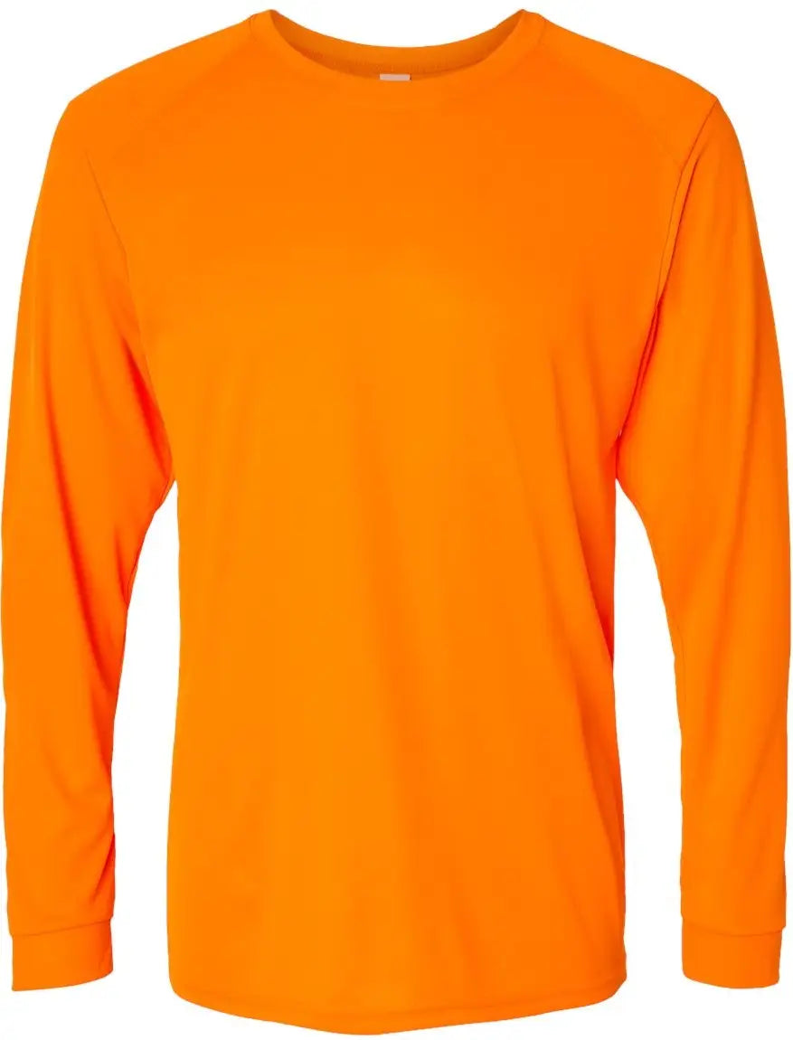 Paragon 210 Long Islander Performance Sleeve T-shirt - Neon Orange - Adult Xs