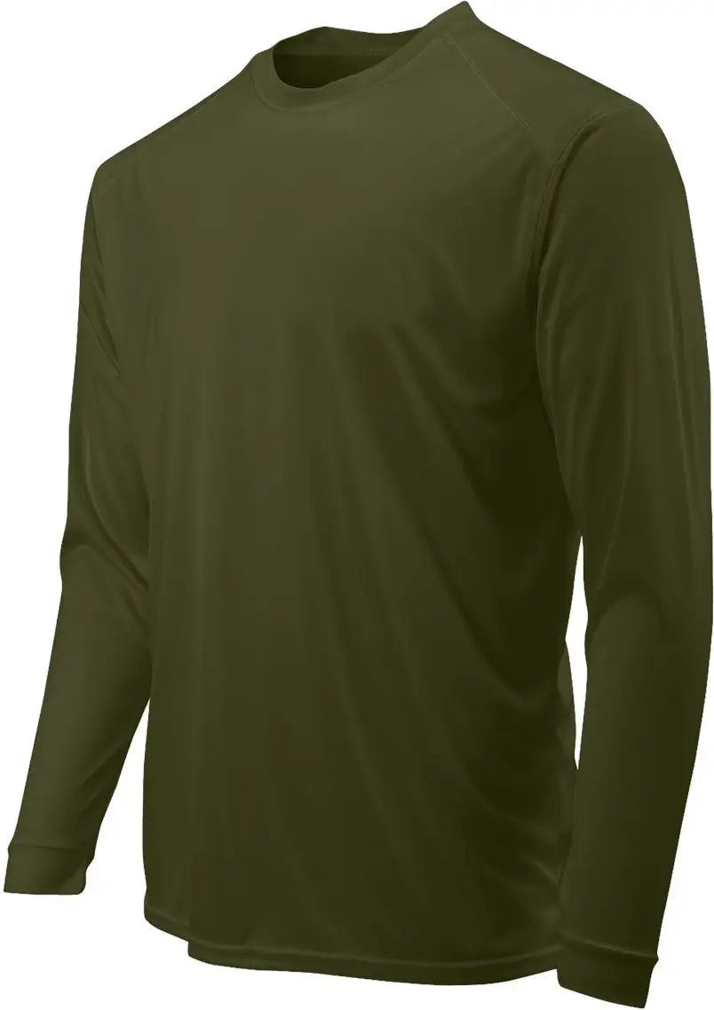 Paragon 210 Long Islander Performance Sleeve T-shirt - Olive Green - Adult Xs
