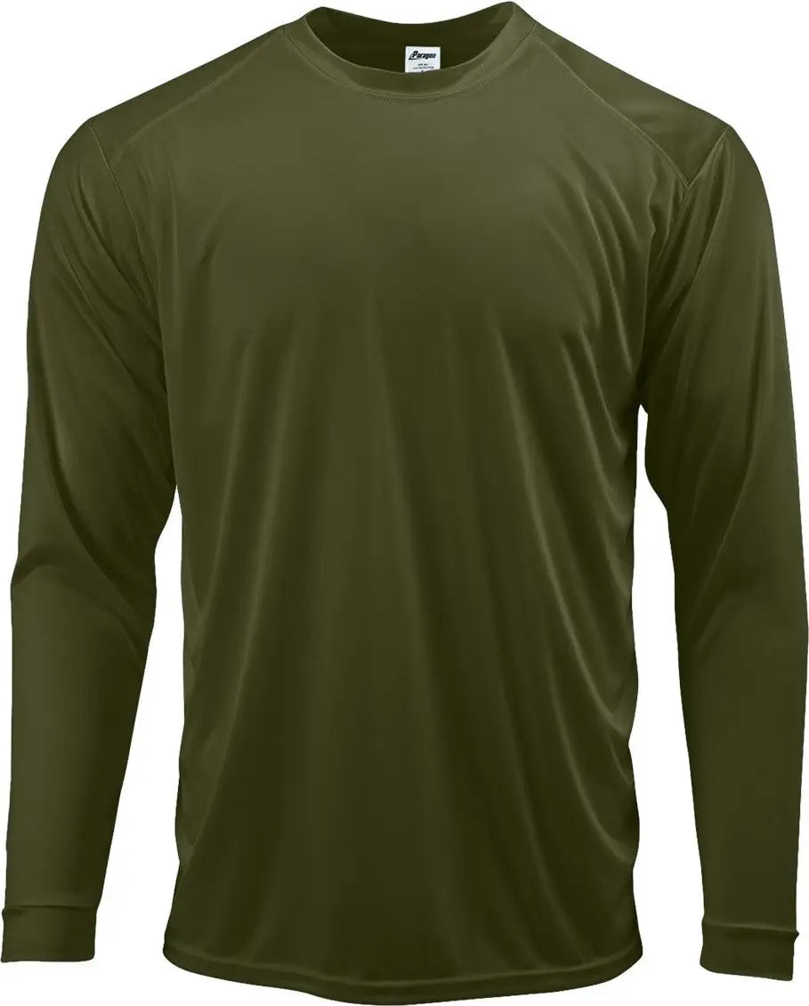 Paragon 210 Long Islander Performance Sleeve T-shirt - Olive Green - Adult Xs