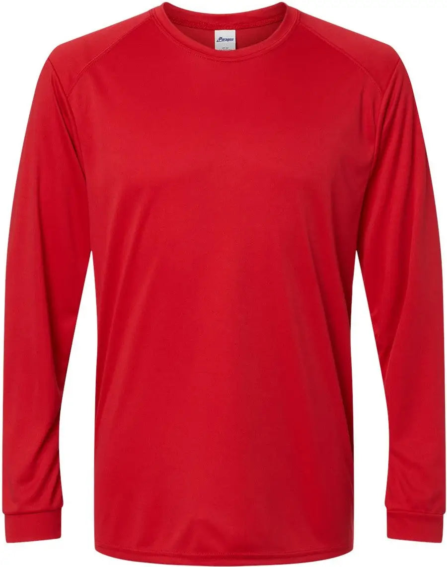 Paragon 210 Long Islander Performance Sleeve T-shirt - Red - Adult Xs