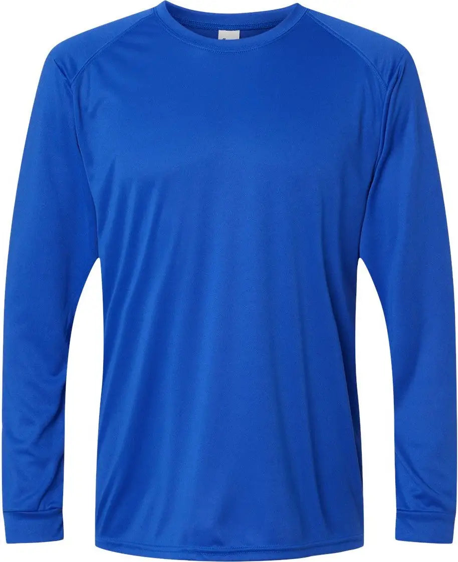 Paragon 210 Long Islander Performance Sleeve T-shirt - Royal - Adult Xs
