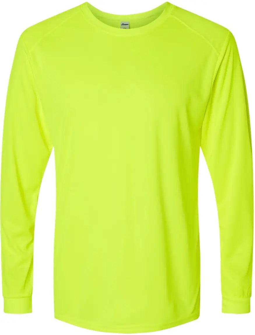 Paragon 210 Long Islander Performance Sleeve T-shirt - Safety Green - Adult Xs