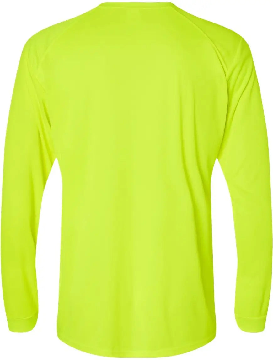 Paragon 210 Long Islander Performance Sleeve T-shirt - Safety Green - Adult Xs