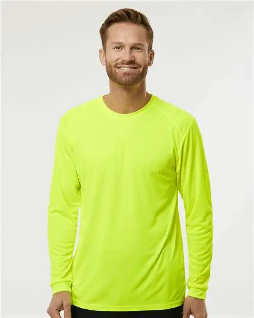 Paragon 210 Long Islander Performance Sleeve T-shirt - Safety Green