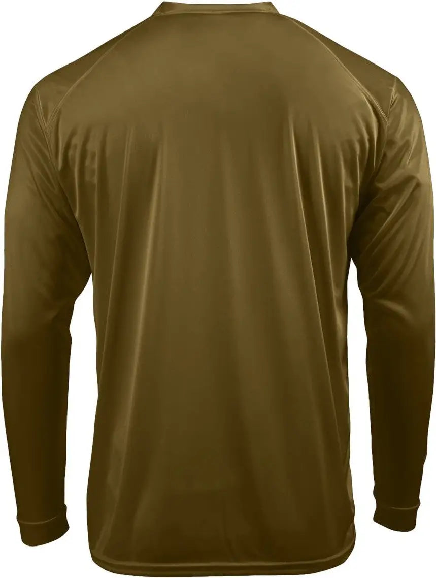 Paragon 210 Long Islander Performance Sleeve T-shirt - Woodland Brown - Adult Xs