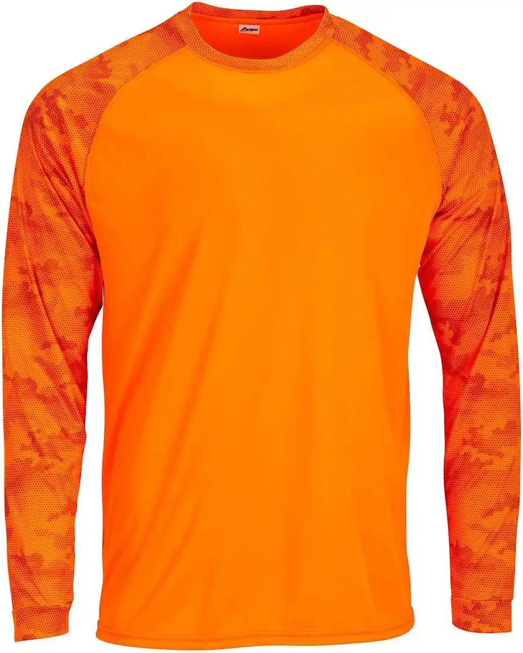 Paragon 216 Adult Cayman Long Sleeve Raglan Tee - Neon Orange