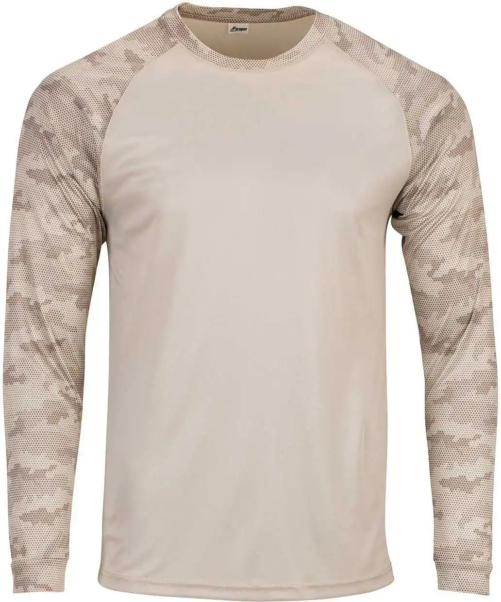 Paragon 216 Adult Cayman Long Sleeve Raglan Tee - Sand