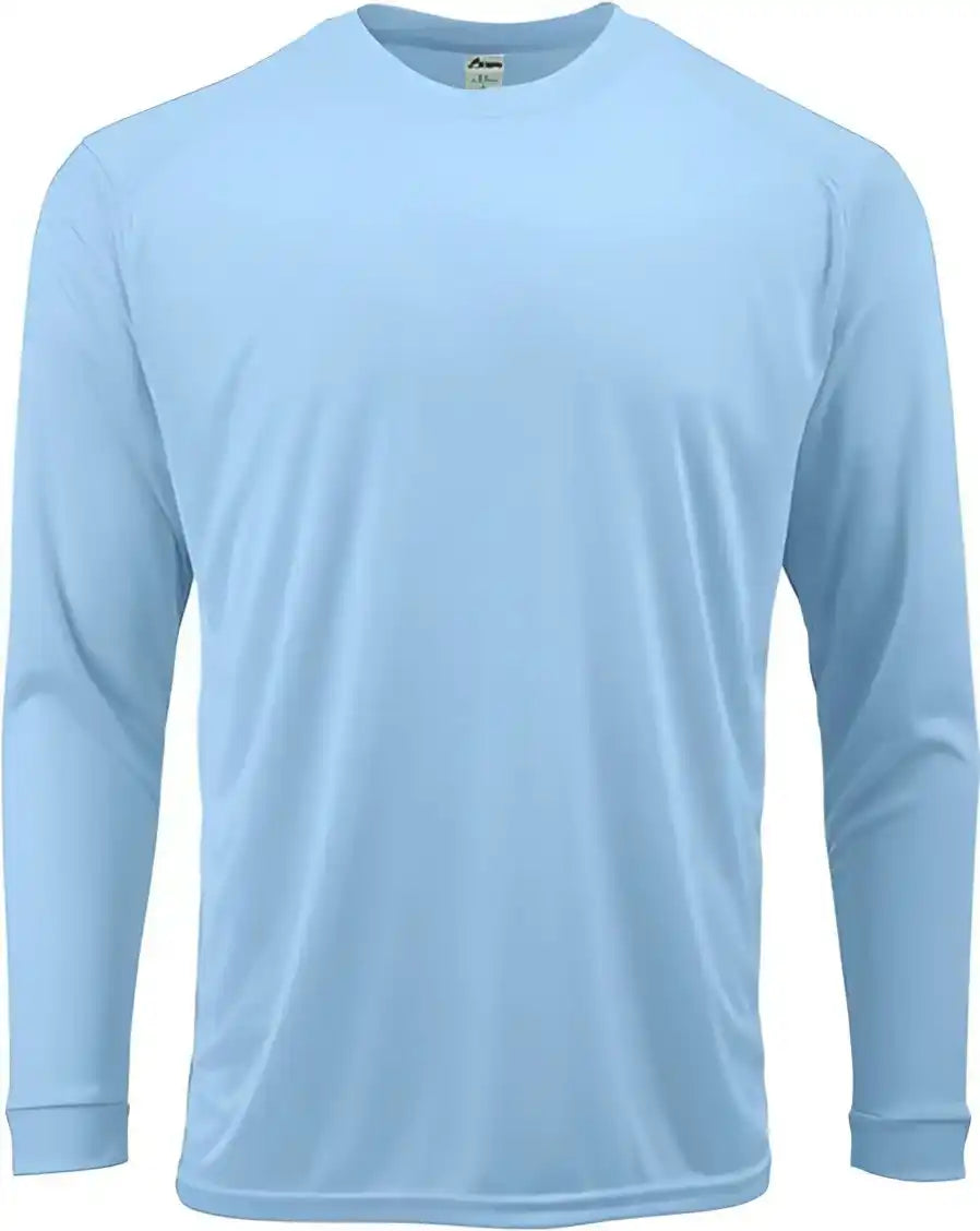 Paragon 218y Youth Long Islander Performance Sleeve t Shirt Blue Mist