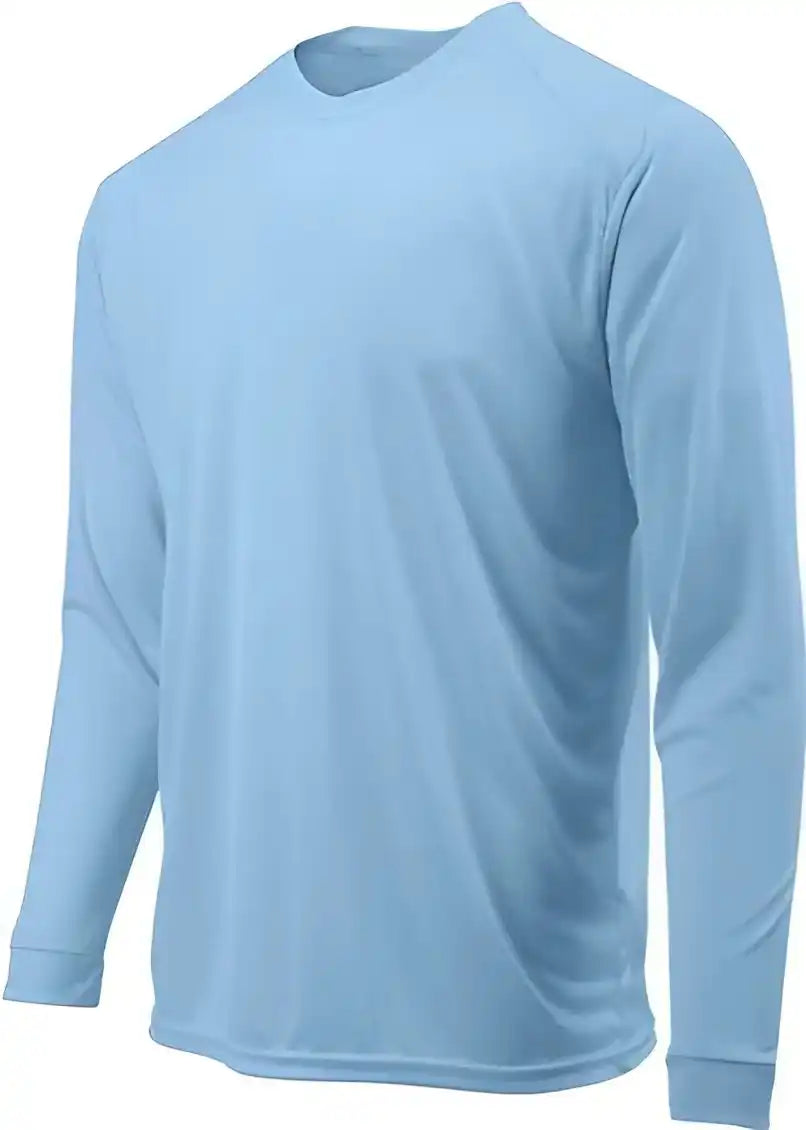 Paragon 218y Youth Long Islander Performance Sleeve t Shirt Blue Mist