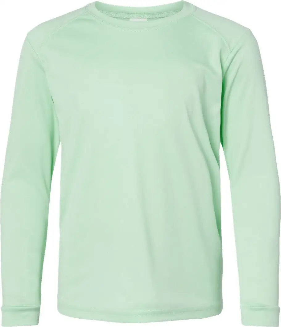 Paragon 218y Youth Long Islander Performance Sleeve T-shirt - Mint Green - s