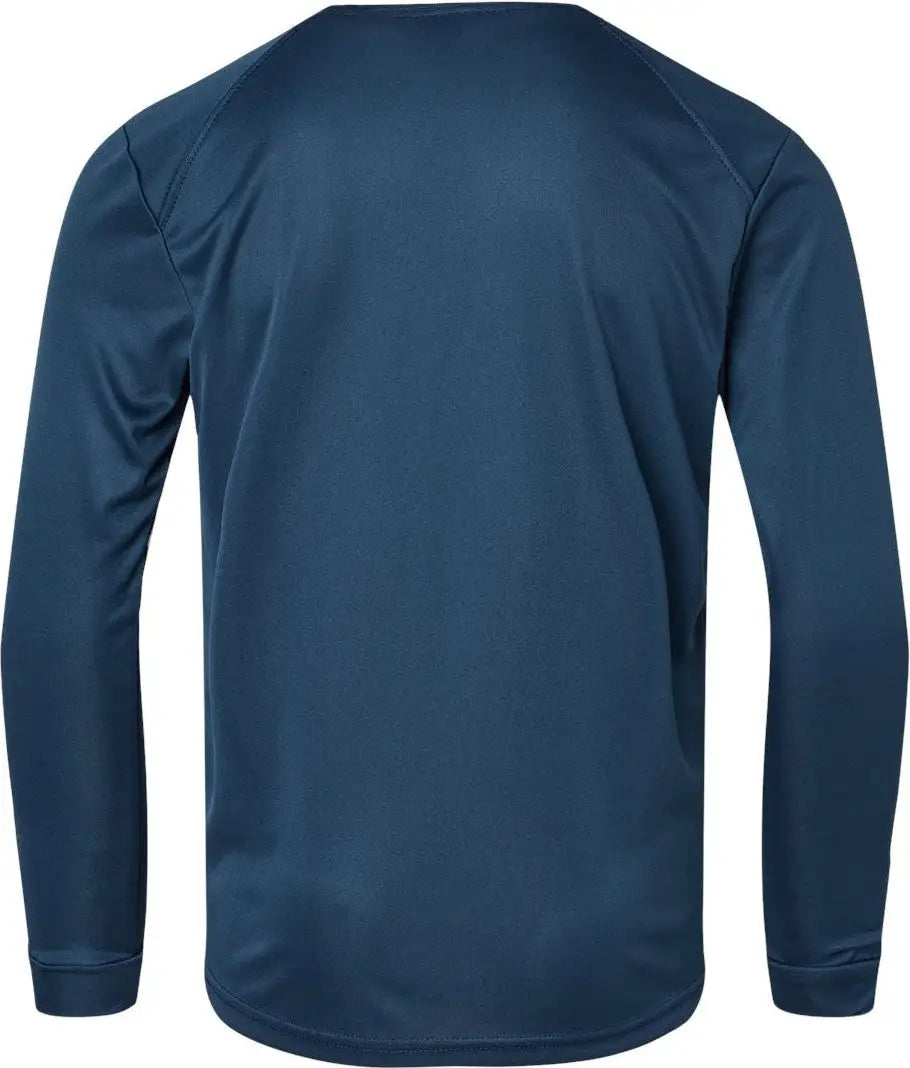 Paragon 218y Youth Long Islander Performance Sleeve T-shirt - Navy