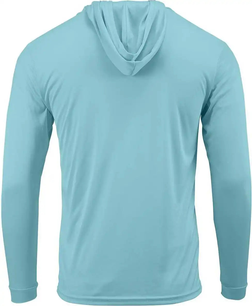 Paragon 220 Adult Long Sleeve Performance Hood Aqua Blue