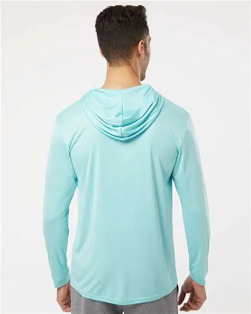 Paragon 220 Bahama Performance Hooded Long Sleeve T-shirt - Aqua Blue