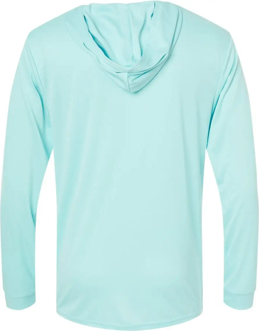 Paragon 220 Bahama Performance Hooded Long Sleeve T-shirt - Aqua Blue