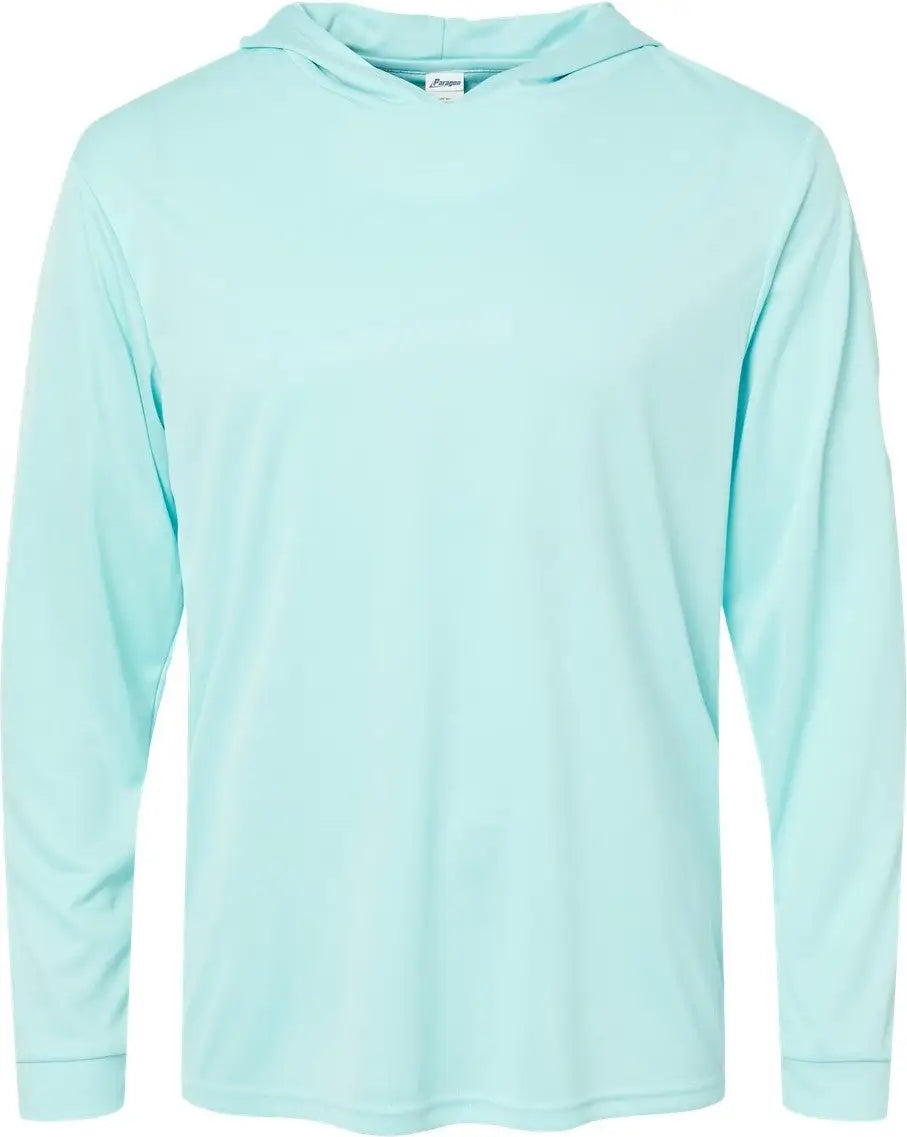 Paragon 220 Bahama Performance Hooded Long Sleeve T-shirt - Aqua Blue - Adult Xs