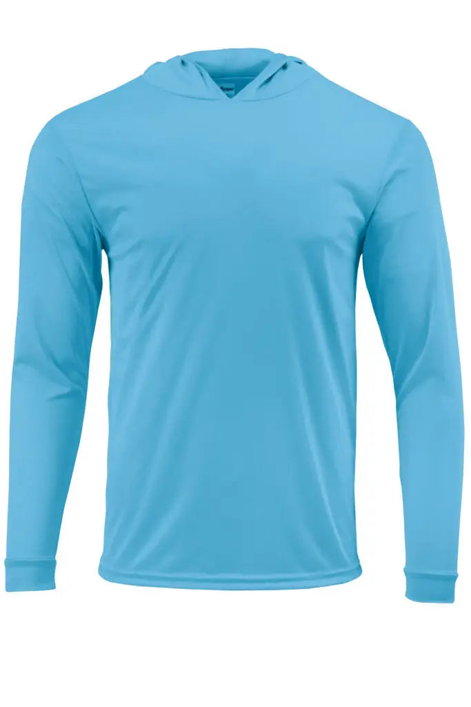 Paragon 220 Bahama Performance Hooded Long Sleeve T-shirt - Bimini Blue