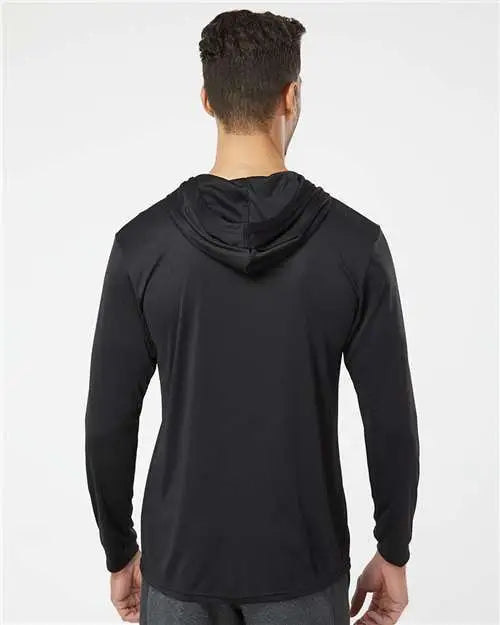 Paragon 220 Bahama Performance Hooded Long Sleeve T-shirt - Black