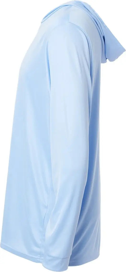 Paragon 220 Bahama Performance Hooded Long Sleeve T-shirt - Blue Mist
