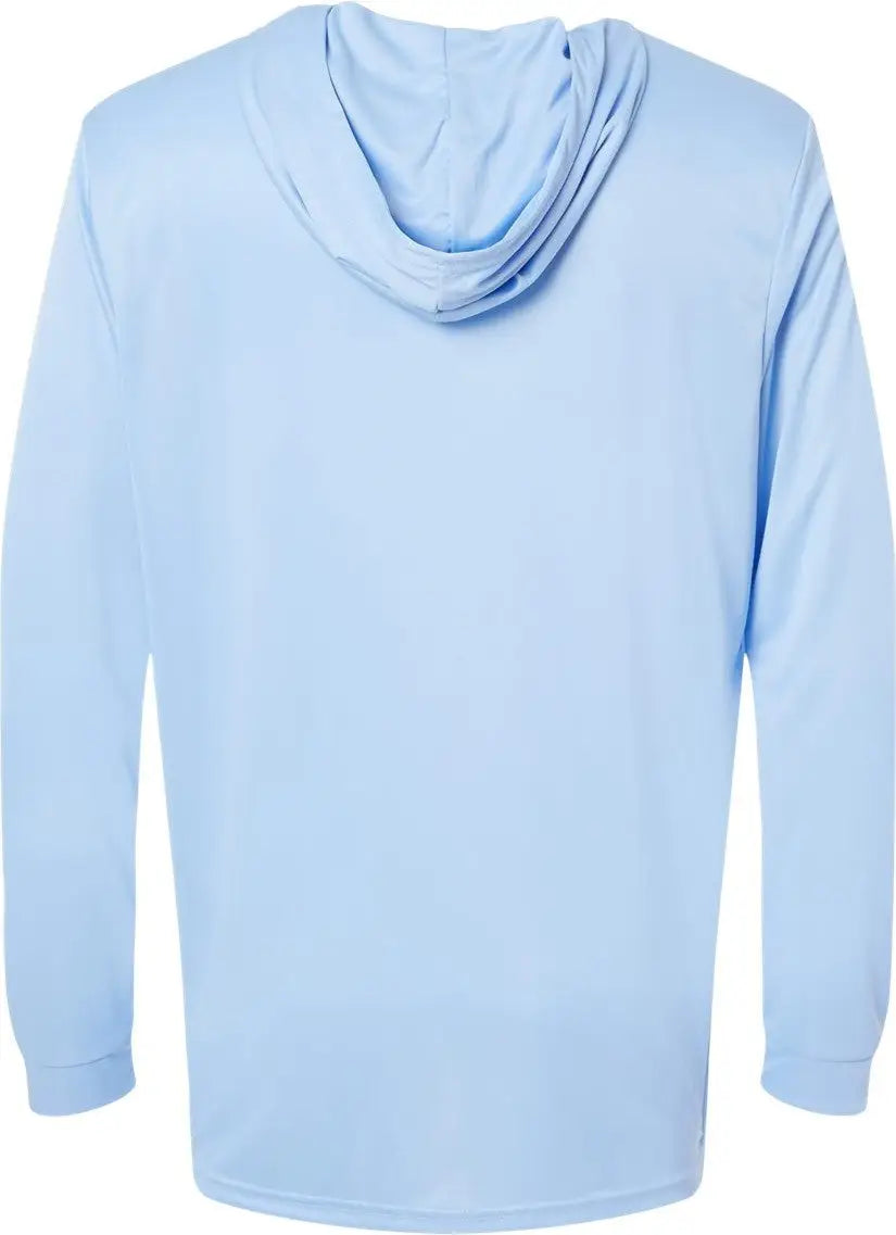 Paragon 220 Bahama Performance Hooded Long Sleeve T-shirt - Blue Mist