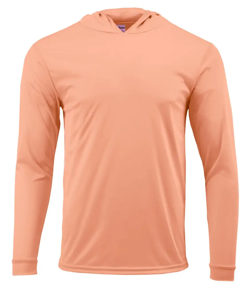 Paragon 220 Bahama Performance Hooded Long Sleeve T-shirt - Coral