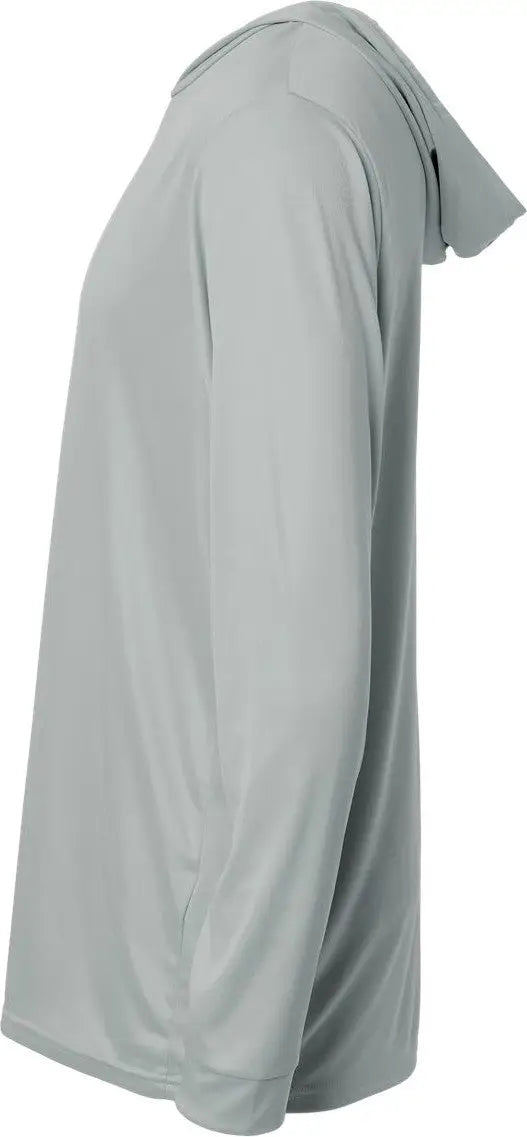 Paragon 220 Bahama Performance Hooded Long Sleeve T-shirt - Medium Grey