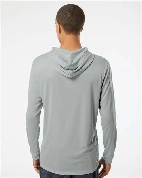Paragon 220 Bahama Performance Hooded Long Sleeve T-shirt - Medium Grey