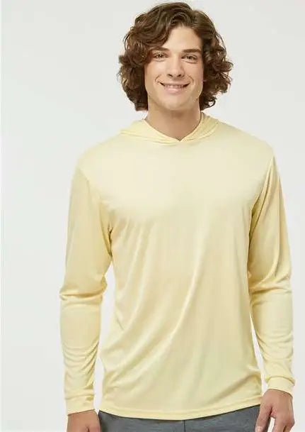 Paragon 220 Bahama Performance Hooded Long Sleeve T-shirt - Pale Yellow