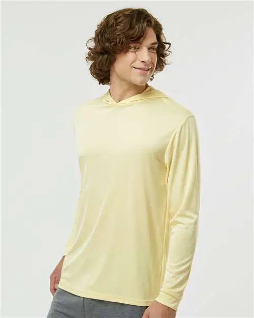 Paragon 220 Bahama Performance Hooded Long Sleeve T-shirt - Pale Yellow