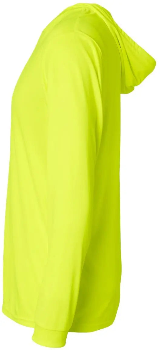 Paragon 220 Bahama Performance Hooded Long Sleeve T-shirt - Safety Green