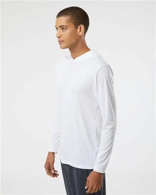 Paragon 220 Bahama Performance Hooded Long Sleeve T-shirt - White
