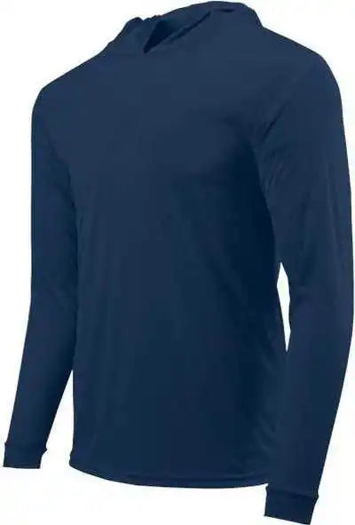 Paragon 221y Youth Bahama Performance Hooded Long Sleeve t Shirt Navy