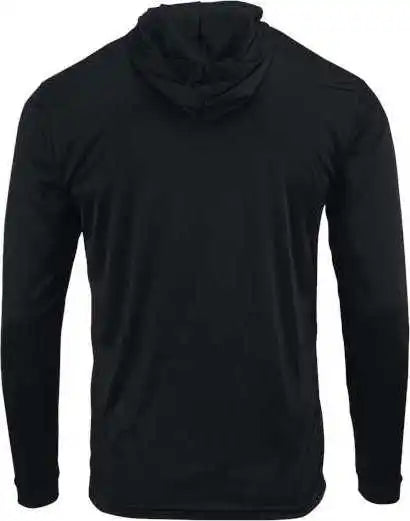 Paragon 221y Youth Bahama Performance Hooded Long Sleeve T-shirt - Black