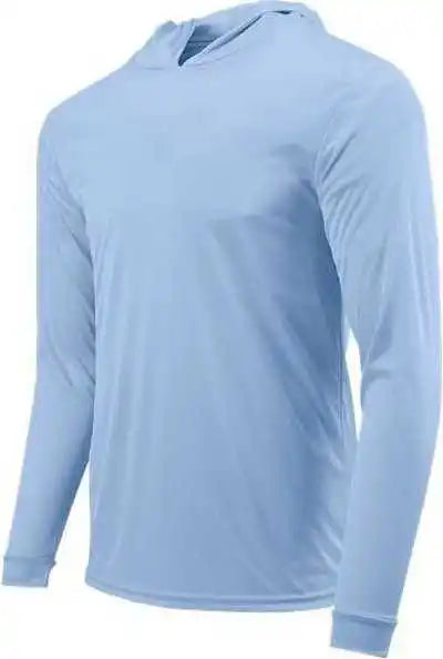 Paragon 221y Youth Bahama Performance Hooded Long Sleeve t Shirt Blue Mist