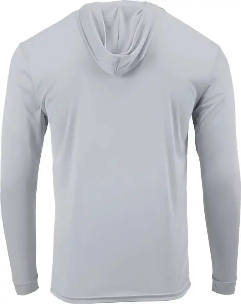 Paragon 221y Youth Bahama Performance Hooded Long Sleeve T-shirt - Aluminum