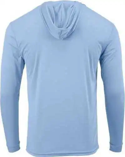 Paragon 221y Youth Bahama Performance Hooded Long Sleeve t Shirt Blue Mist