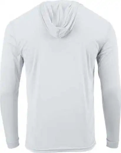 Paragon 221y Youth Bahama Performance Hooded Long Sleeve T-shirt - White