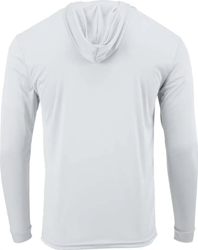 Paragon 221y Youth Bahama Performance Hooded Long Sleeve T-shirt - White